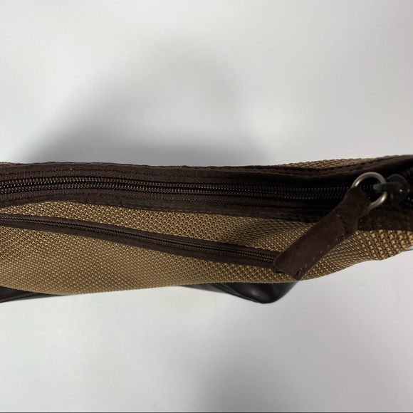 The Sak Tan Woven/ Brown Leather Trim Shoulder Bag - Picture 8 of 13